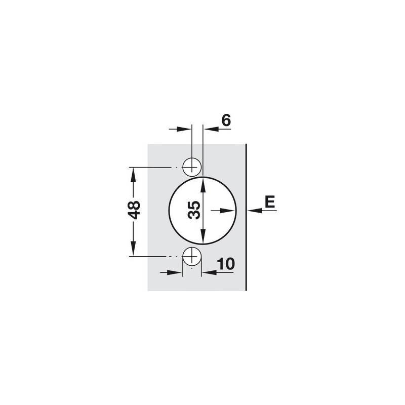 Charniere Salice Silentio 110° Montage Rapide - Ref. 32917630